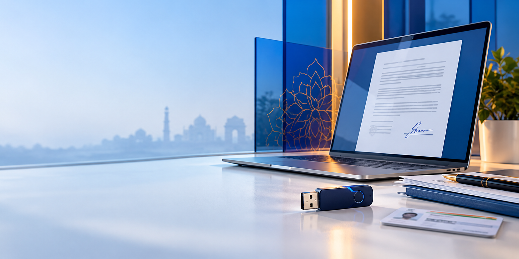 Secure digital signature certificate and USB crypto token